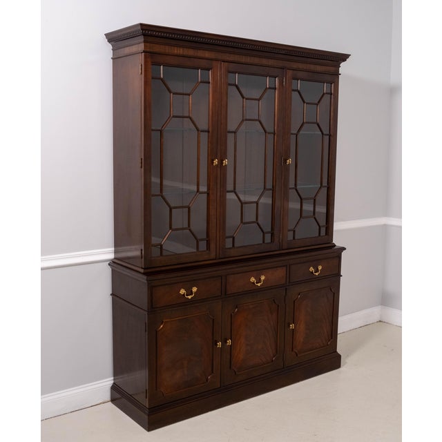 AGE Circa 1992 DETAILS Finish Number 9 Hamilton Mahogany Adjustable Shelves Dovetail Drawer Construction High Quality...