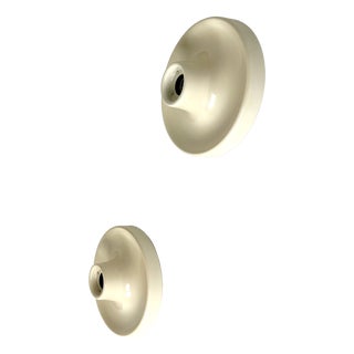 Cream Bulbo Wall or Ceiling Lights from Tronconi, Italy, 1970s, Set of 2 For Sale