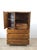 Campaign Vintage Campaign Style Armoire With Five Drawers For Sale - Image 3 of 17