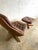 Mid-Century Modern Madsen & Schubell Ms68 Leather Danish Mid Century Swivel Recliner Chair and Ottoman For Sale - Image 3 of 12