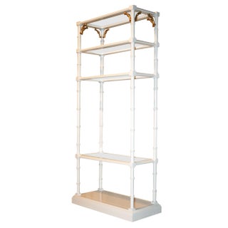 Faux-Bamboo Étagère by Lane For Sale
