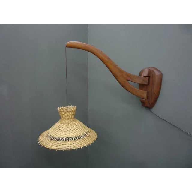 Danish Solid Teak Wall Lamp, 1960s For Sale - Image 13 of 13