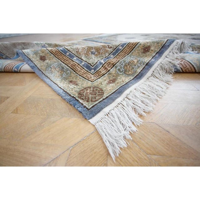 All-Silk Chinese Rugs, Set of 2 For Sale - Image 10 of 12
