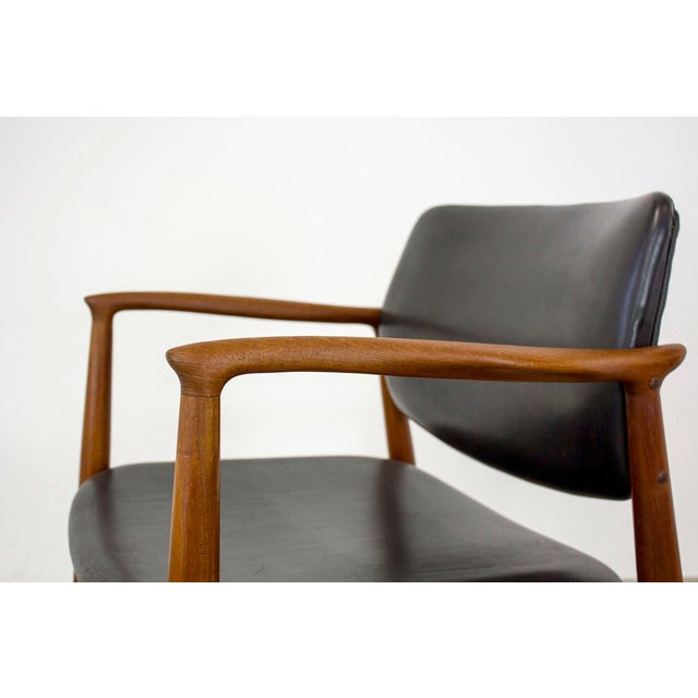 Danish Teak Model 67 Captains Chair attributed to Erik Buch for Orum Møbelfabrik, 1960s For Sale - Image 10 of 13