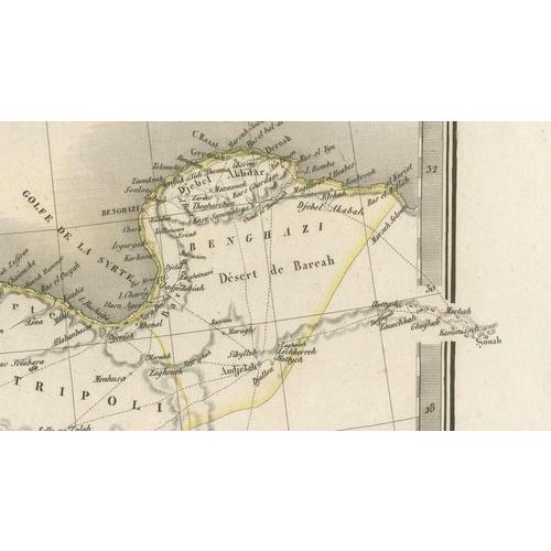 North Africa Map by Lapie, 1837 For Sale - Image 6 of 13