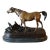 Mid 19th Century Bronze Pj Mene Arab Mare With Saddle and Rifle Sculpture For Sale