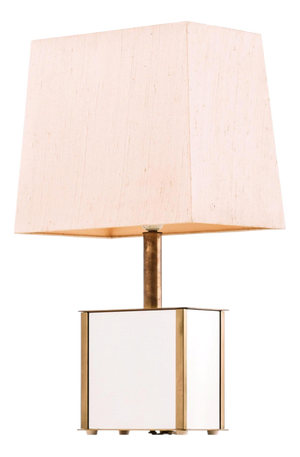 Table Lamp in Brass and Mirrored Glass from Bergboms, 1970s