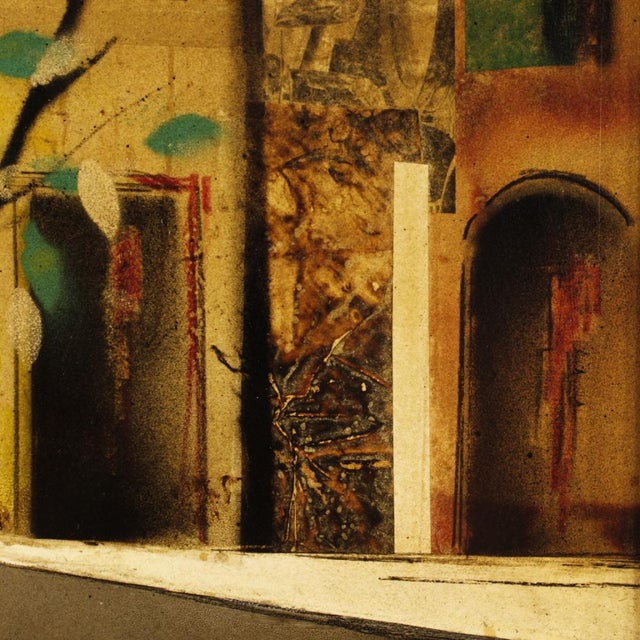 Italian Artist, City District, 1980, Mixed Media on Masonite, Framed For Sale - Image 12 of 16