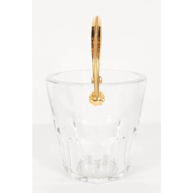 Ultra-Luxe Crystal Ice Pail with 24-Karat Gilt Handle by Baccarat For Sale In New York - Image 6 of 8