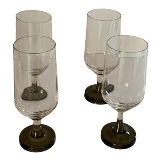 Vintage Mid-Century Modern Rosenthal Variation Smoke Sherry Glasses Set of 4 For Sale