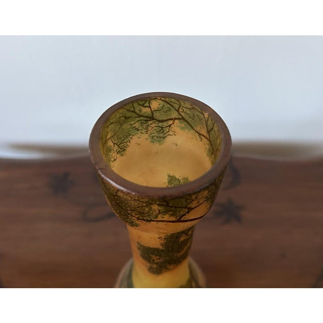 Large Art Nouveau Scenic Glass Vases by François-Théodore Legras, 1890s, Set of 2 For Sale - Image 16 of 18