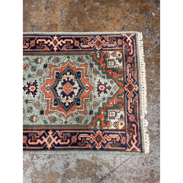 2ft 9in × 8ft 3in Vintage Wool Runner Rug For Sale In San Francisco - Image 6 of 12
