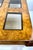 Wood Italian Burl Wood Coffee Table in the Manner of Milo Baughman With Inset Glass Panels, 1970s For Sale - Image 7 of 14