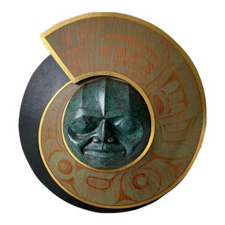 Loren White (Seattle, Washington, 20th/21st Century) Moon Mask Sculpture For Sale