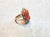 Victorian Victorian 14kt Gold Coral Cameo and Seed Pearl Ring, Circa 1860–1880 For Sale - Image 3 of 9