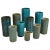 Blue Ceramic Cylinder Vases by Groeneveldt, Set of 10 For Sale - Image 14 of 14
