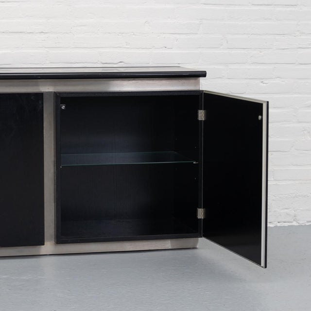 Black Parioli Sideboard by Lodovico Acerbis and Giotto Stoppino for Acerbis, 1970s For Sale - Image 8 of 17