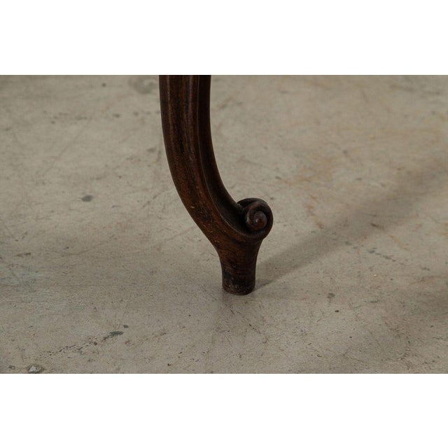 French Walnut and Marble Serving Tables, 1880s, Set of 2 For Sale - Image 16 of 18