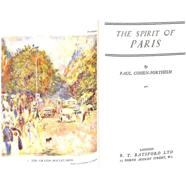 1930s "The Spirit of Paris" 1937 Portheim, Paul Cohen For Sale - Image 5 of 8