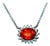 Natural Sapphire Diamond Halo Pendant with Chain 14k Gold Certified For Sale