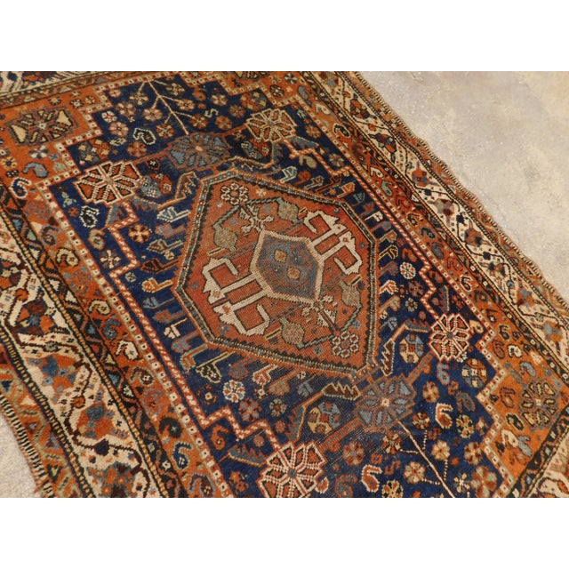 1920s Vintage Hand Knotted Persian Rug - 5'x 3'7" For Sale - Image 10 of 13