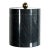 1980's Contemporary Solid Black Marble & Brass Ice Bucket For Sale