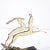 Art Deco Art Deco Leaping Gazelle Sculpture in Polished Brass on Black Marble Base For Sale - Image 3 of 12
