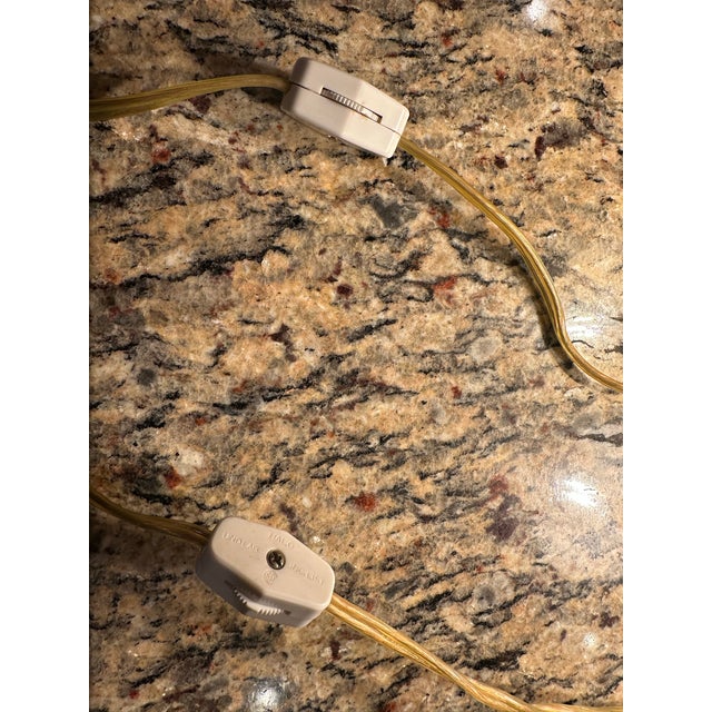 Matching Pair of Vintage Petite Brass Pineapple Lamps For Sale - Image 6 of 9