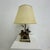 Hollywood Regency Table Lamp in Acrylic Glass with Brass Flower, 1970s For Sale - Image 10 of 16