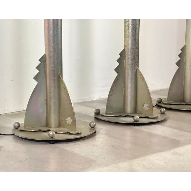 Wood Cherrywood and Aluminum Display Cases, 1980s, Set of 4 For Sale - Image 7 of 18