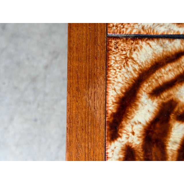 Vintage Teak and Tile Coffee Table For Sale - Image 9 of 9