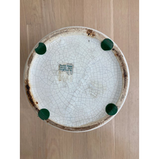 1940’s Modern Matte White Ceramic Vase For Sale - Image 11 of 13