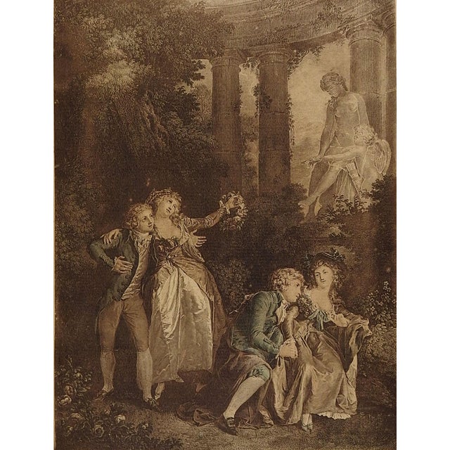 Antique French Etching Le Serment Chairish