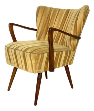 Mid-Century Modern Lounge Chair in Pine