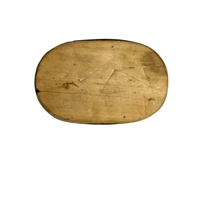 Antique French Tramp Art Birch Box With Scalloped Edge For Sale - Image 10 of 17