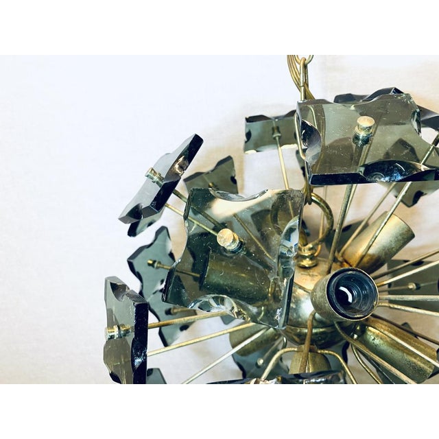 Sputnik Italian Rauch-Murano Glass and Metal from Fontana Arte, 1960s For Sale - Image 15 of 18