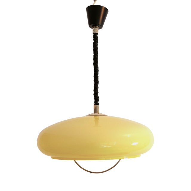 Vintage Yellow Adjustable Height Suspension, 1960s For Sale