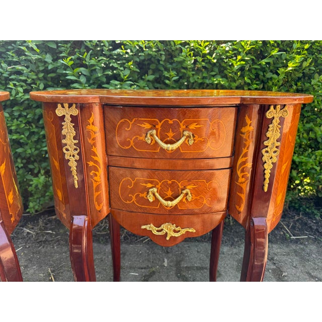 Brown 1980 French Louis XVI Mahogany Bronze Commode - 1 Pc For Sale - Image 8 of 11