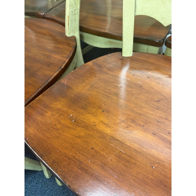 Late 20th Century Hooker Furniture Ladderback Dining Chairs - Set of 8 For Sale - Image 9 of 12