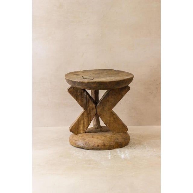 Vintage Tonga Stool For Sale - Image 3 of 7