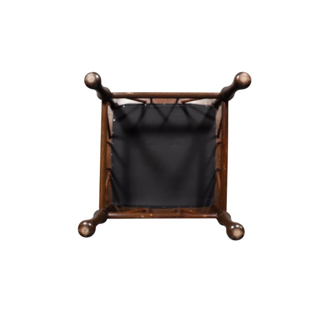 Brown Liberty & Company Mahogany Thebes Stool For Sale - Image 8 of 9