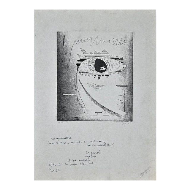 Ennio Pouchard - Understand - Original Etching - 1976 For Sale