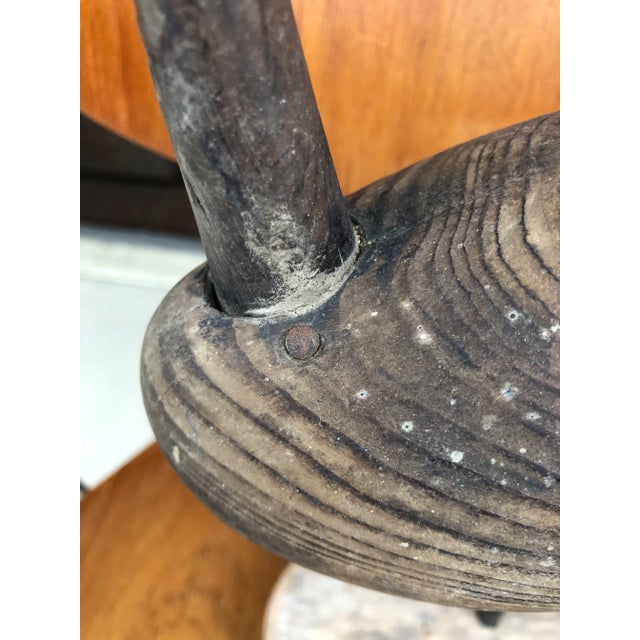 1910s Antique Carved Shorebird For Sale - Image 5 of 7