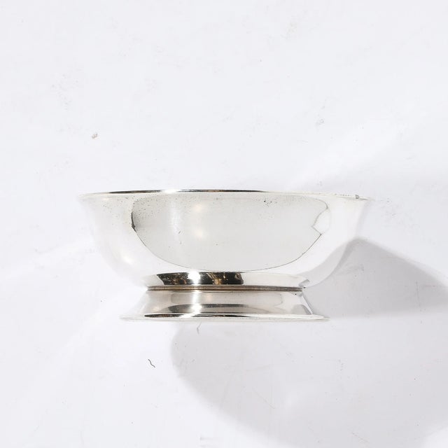 Metal Silver Plated Bowl by d.w. Haber and Son Ny For Sale - Image 7 of 8