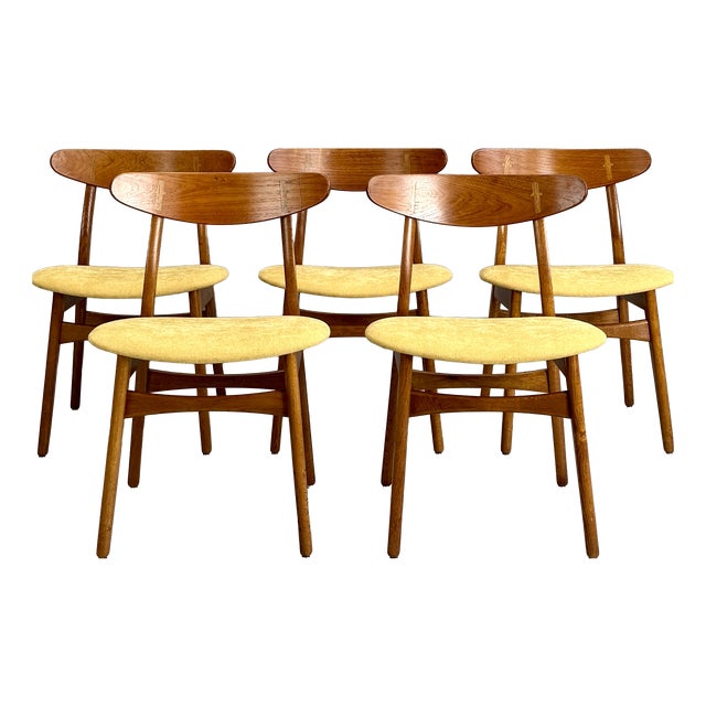 CH30 Chairs by Hans J. Wegner for Carl Hansen & Son, 1960s, Set of 5 For Sale