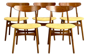 CH30 Chairs by Hans J. Wegner for Carl Hansen & Son, 1960s, Set of 5
