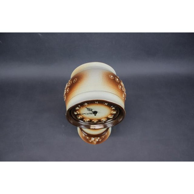 Ceramic Ceramic Table Clock by Ditmar Urbach, Czechoslovakia, 1970s For Sale - Image 7 of 11