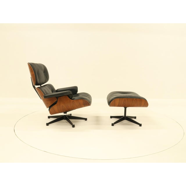 Set of Vintage Lounge Chair and Ottoman by Charles & Ray Eames for Vitra, 2000s For Sale - Image 10 of 18