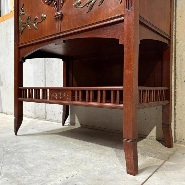 Antique Art Nouveau Cabinet in Mahogany, 1920s For Sale - Image 15 of 18