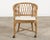 Contemporary McGuire Organic Modern Rattan Barrel-Back Dining Chair For Sale - Image 3 of 18